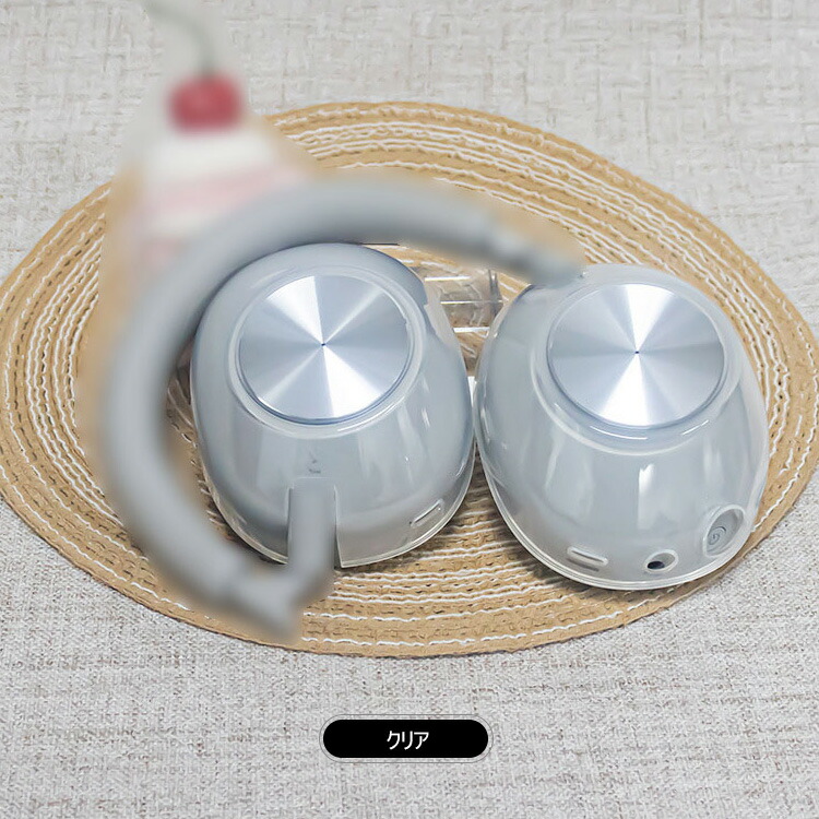 SONY WH-1000XM6 ケース クリア 充電穴付き 透明 保護 TPU カバー