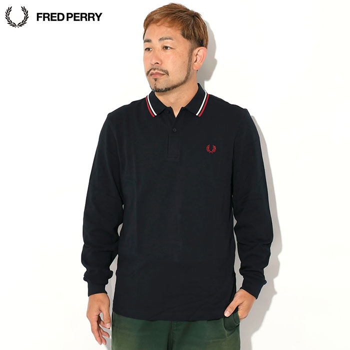 FRED PERRY（フレッドペリー） ポロシャツ 長袖 メンズ M3636 ツイン