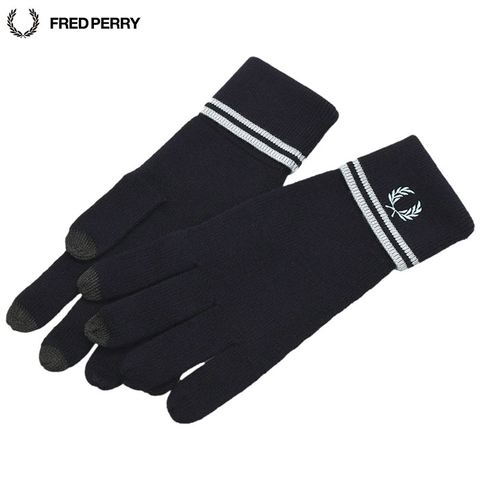 FRED PERRY（フレッドペリー） 手袋 メンズ ツイン ティップド メリノ