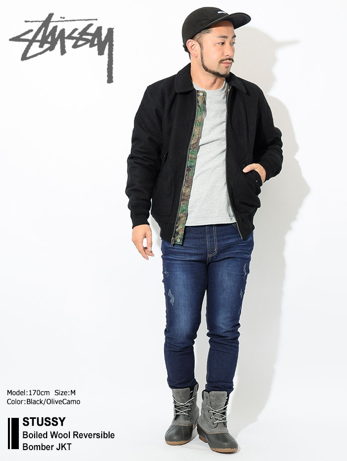 STUSSY（ステューシー） ジャケット メンズ Boiled Wool Reversible