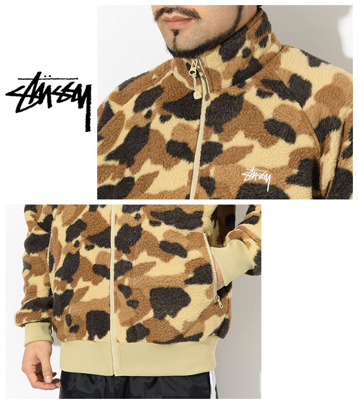 STUSSY（ステューシー） ジャケット メンズ Camo Fleece ( stussy JKT