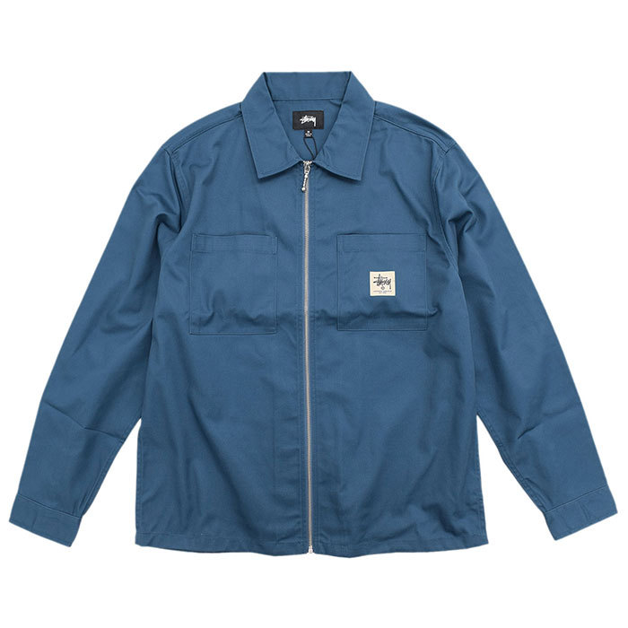 STUSSY（ステューシー） シャツ 長袖 メンズ Zip Up Work(stussy shirt