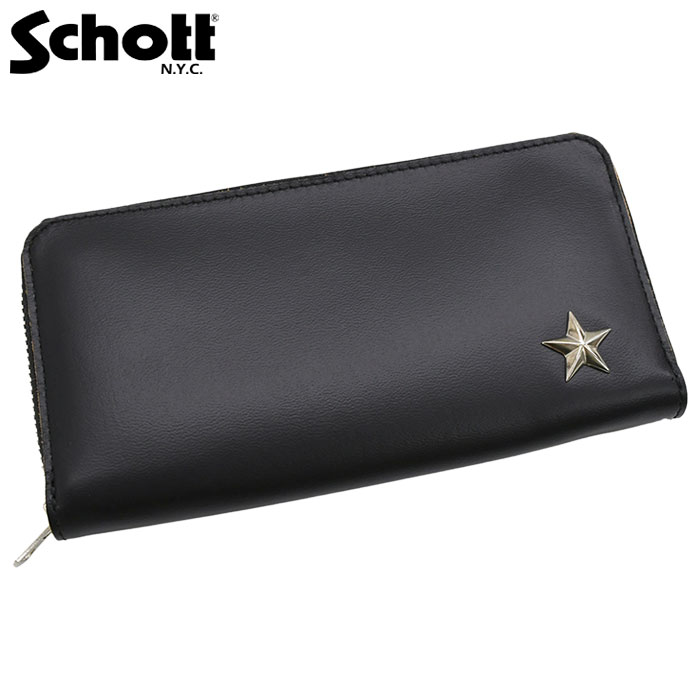 Schott N.Y.C（ショット） 財布 Schott ワン スター ジップ ウォレット