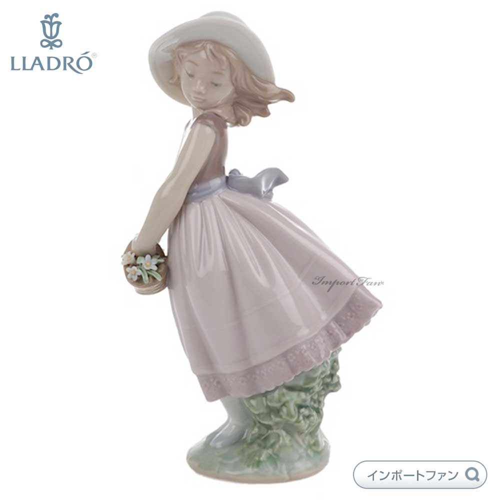 LLADRO（リヤドロ） 花の小径 少女 花 置物 01008246 LLADRO ギフト