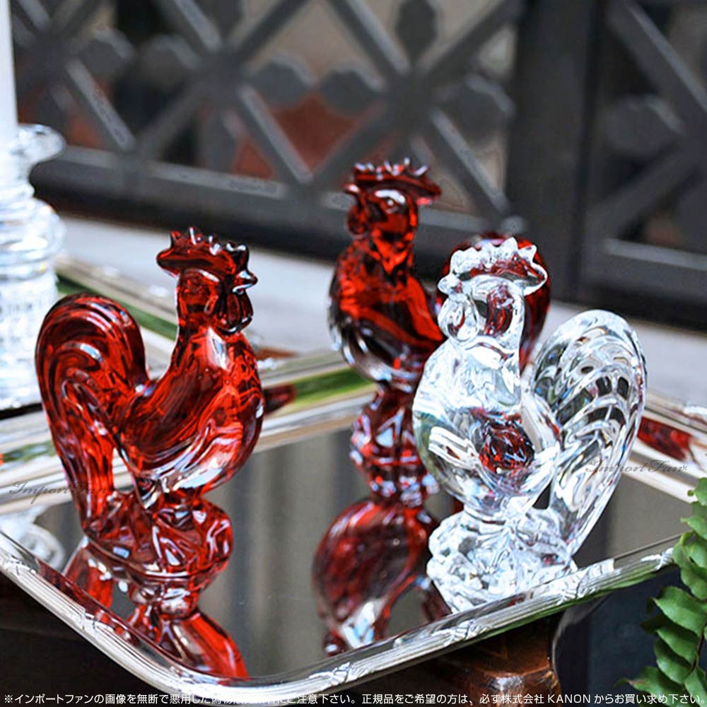 バカラ（Baccarat） クリスタル 鳥 鶏 レッド 2810265 Baccarat 2017