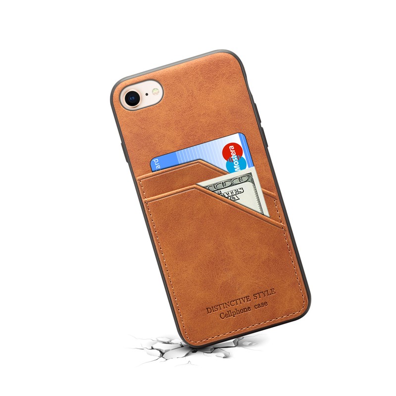 iPhone8ケース 耐衝撃iPhone8 Plus ケース 背面 カード収納 レザー