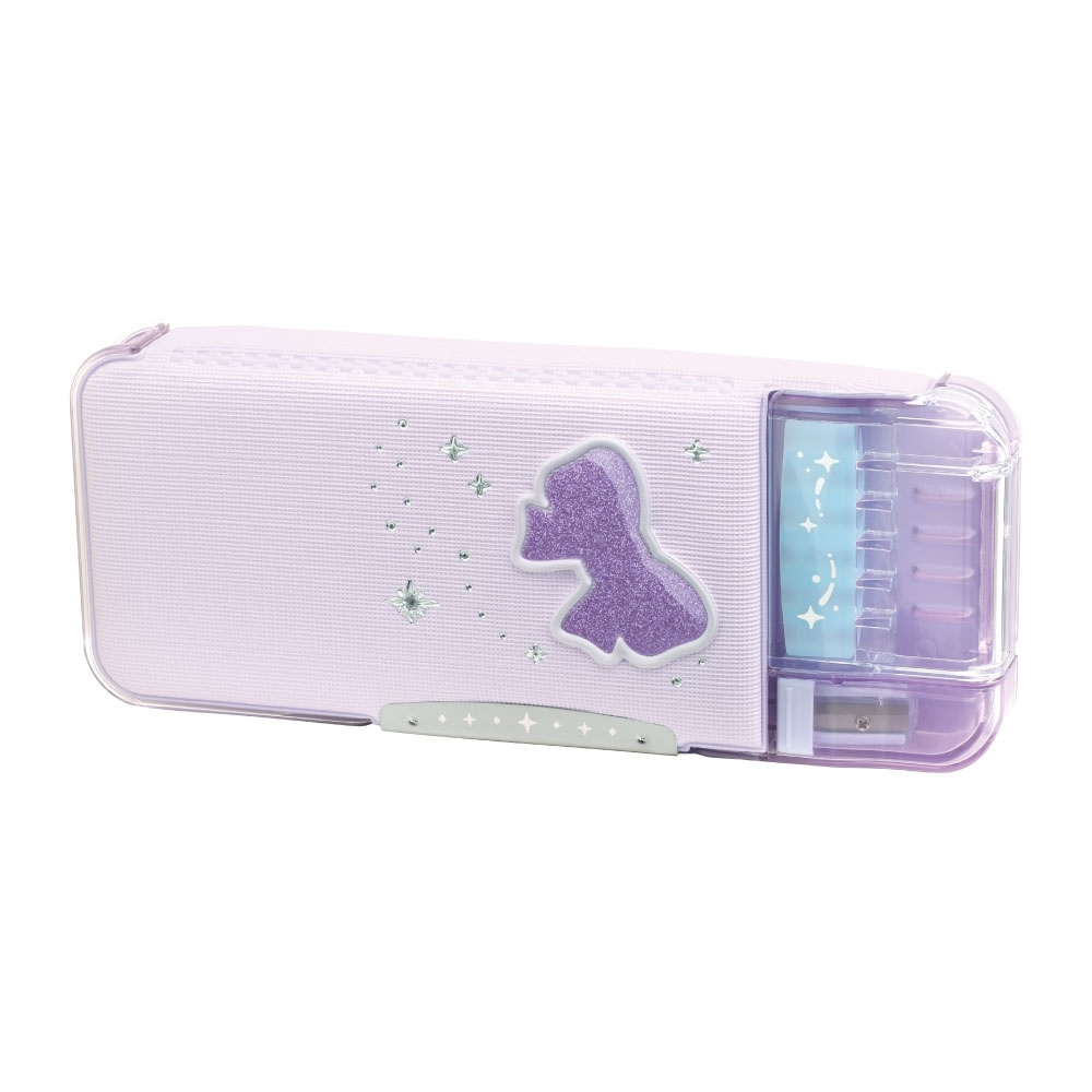 SONiC（ソニック） えんぴつチェック両面筆入 ラメプリケ バイオレット