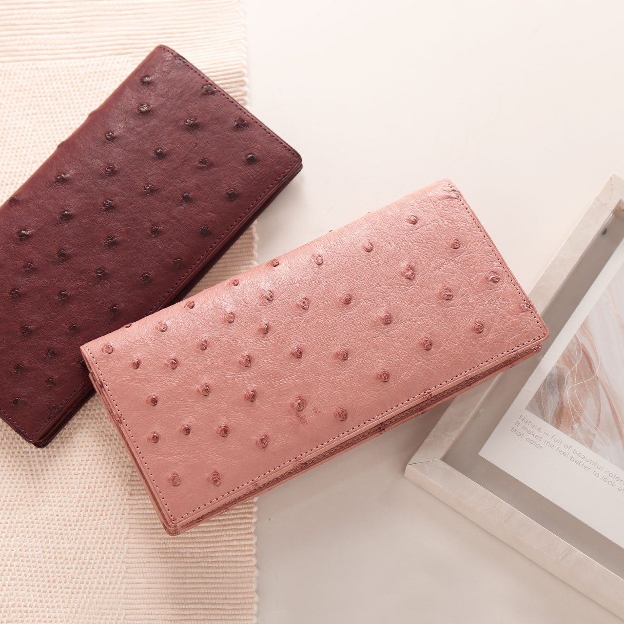 sankyo shokai（三京商会） ＜爆買＞オーストリッチ 長財布 日本製