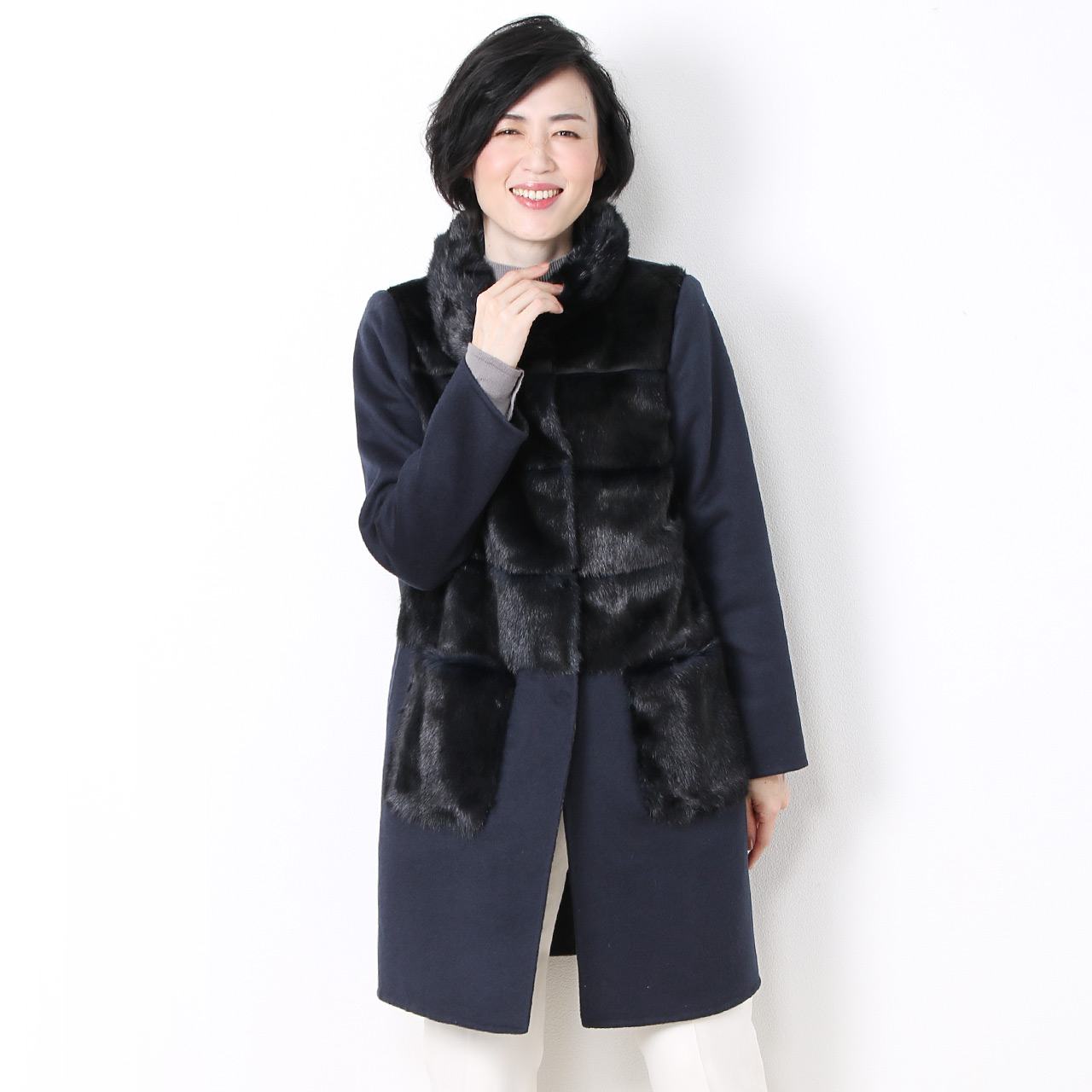 sankyo shokai（三京商会） ＜爆買＞ミンク＆ カシミヤ 混 ウール