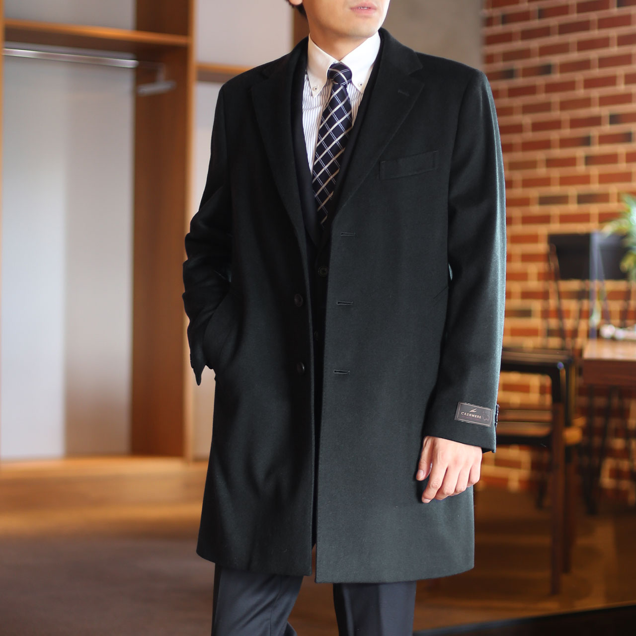 HALEINE（アレンヌ） [10%offクーポン]ステンカラーコート メンズ