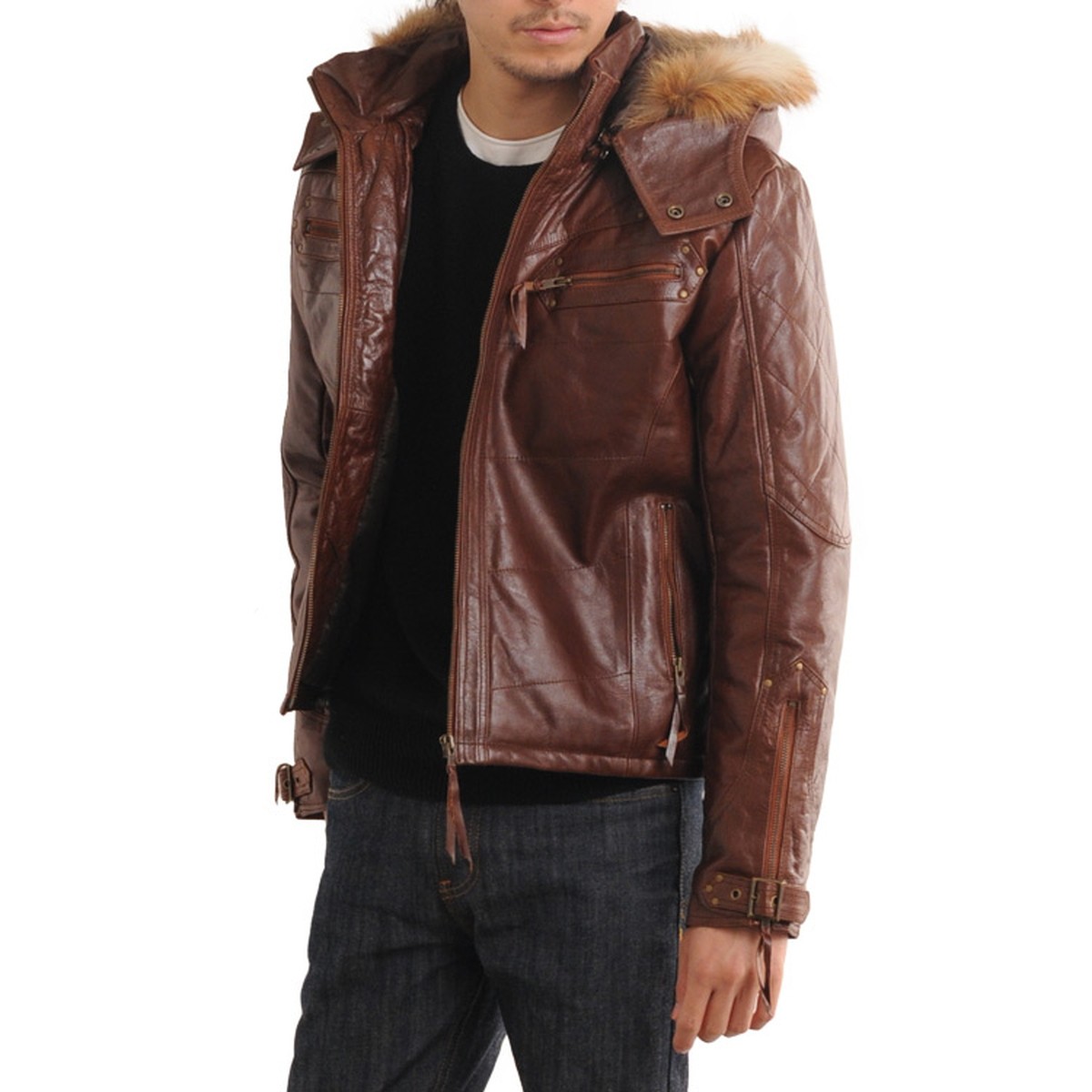 sankyo shokai（三京商会） メンズバッファロー レザー ライダース