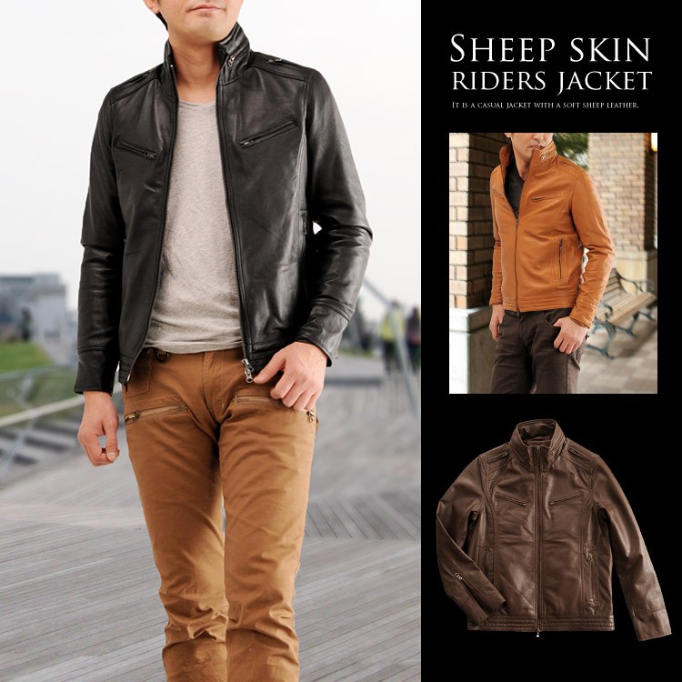 sankyo shokai（三京商会） ＜爆買＞ライダースレザー シープ (羊革