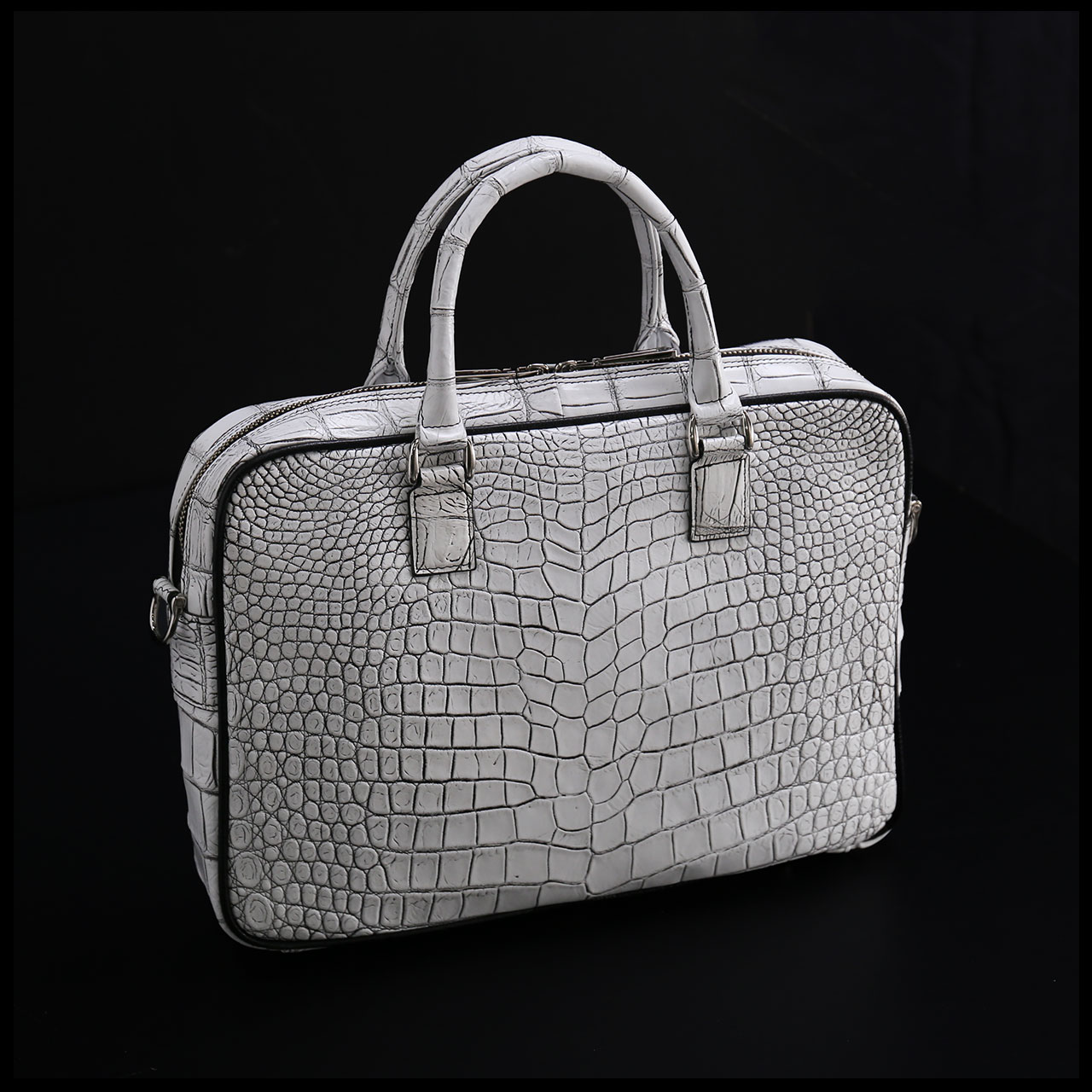 sankyo shokai（三京商会） 日本製 クロコダイル 2way ビジネスバッグ