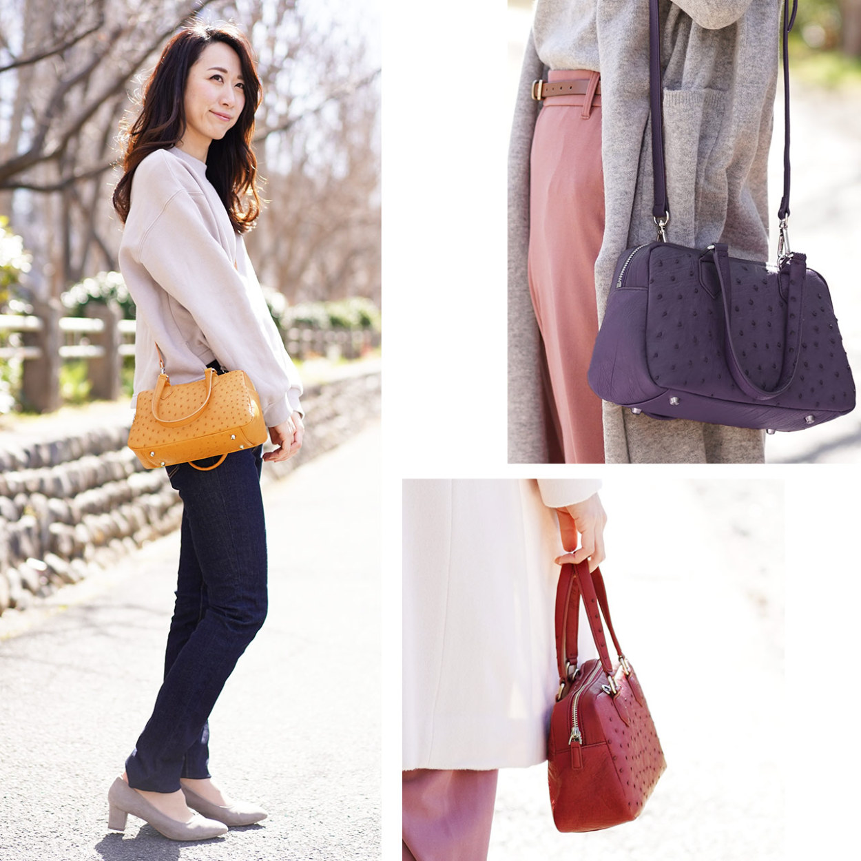 sankyo shokai（三京商会） ＜爆買＞オーストリッチ ショルダーバッグ