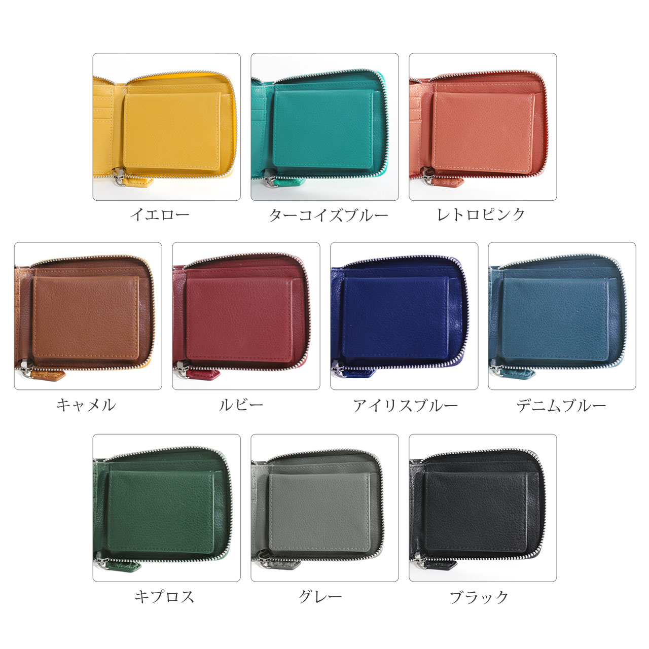 sankyo shokai（三京商会） クロコダイル ラウンドファスナー 二つ折り