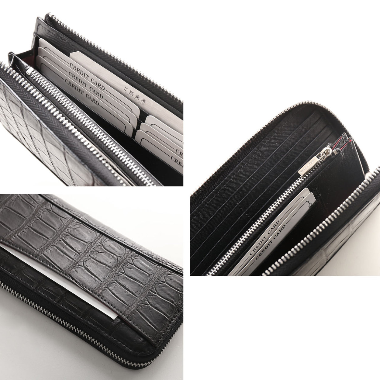 sankyo shokai（三京商会） ＜爆買＞クロコダイル 長財布 L字