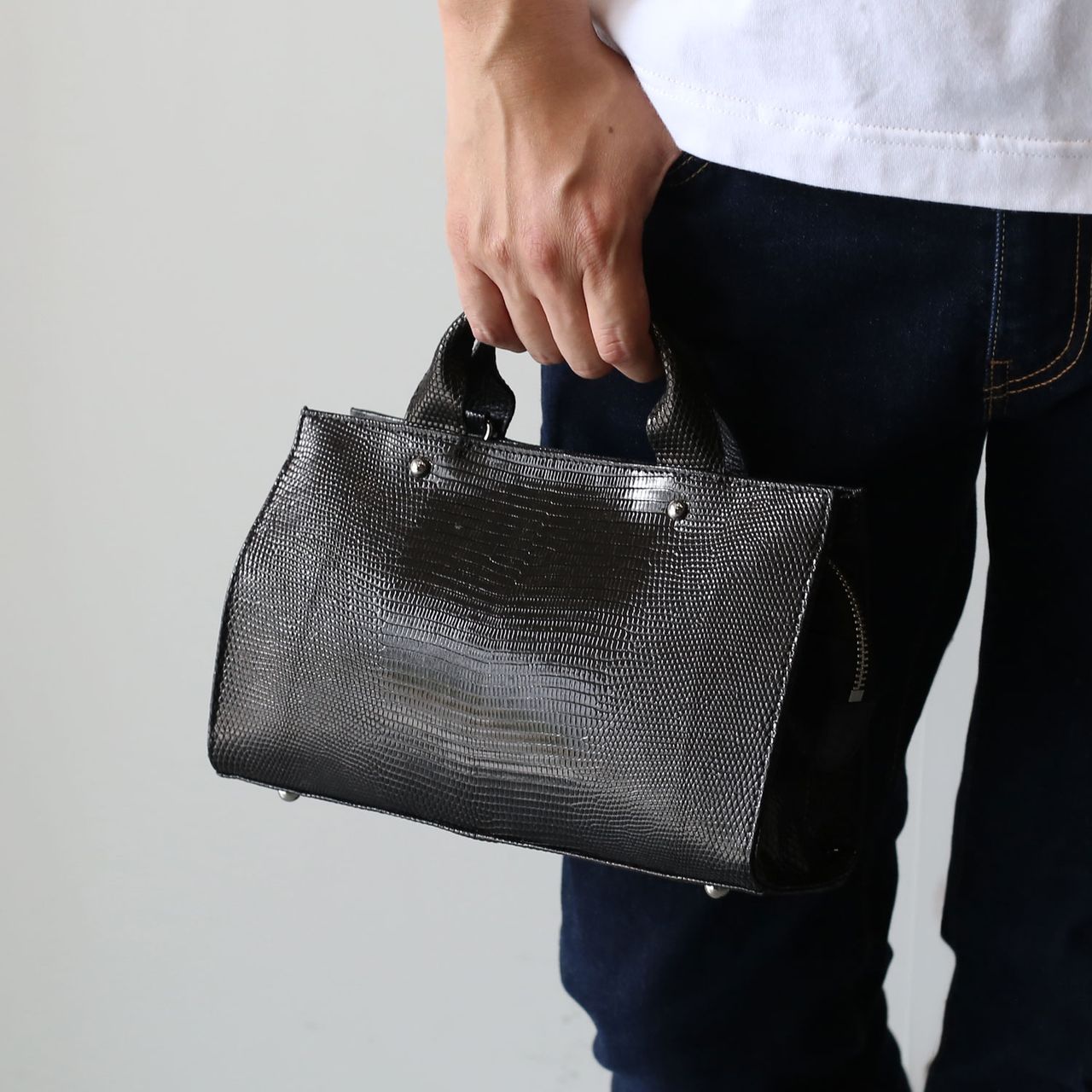 sankyo shokai（三京商会） ＜爆買＞リザード 2wayバッグ ハンドバッグ