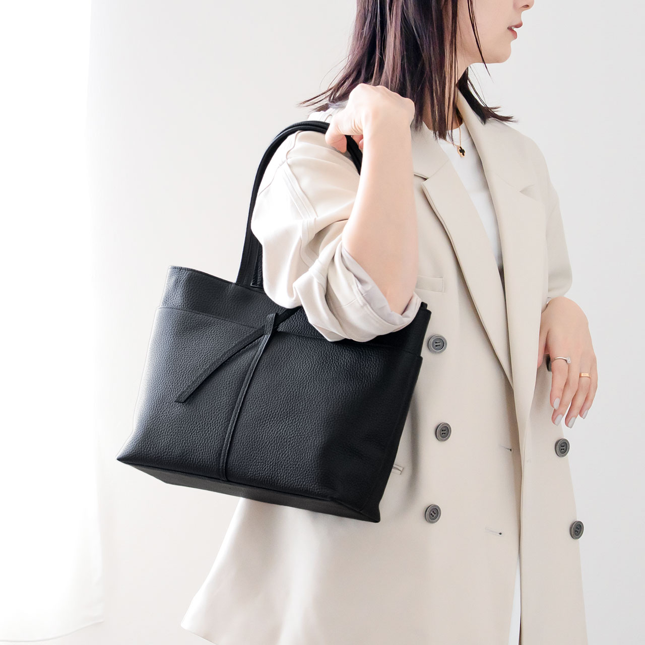 HALEINE（アレンヌ） トートバッグ レディース 牛革 通勤 通勤バッグ