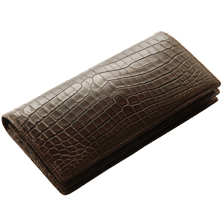 sankyo shokai（三京商会） ナイルクロコダイル メンズ 長財布 無双