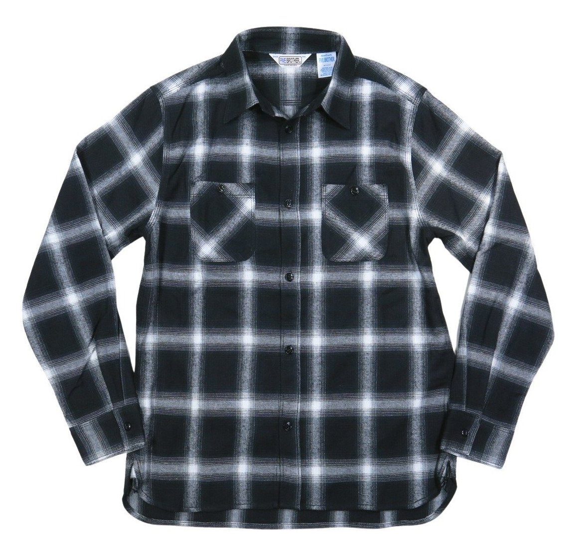 FIVEBROTHER（ファイブブラザー） オンブレチェック マチ付 長袖