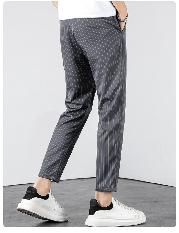 ホームアイホーム テーパードパンツ スラックス メンズ ストレッチ