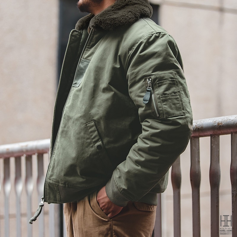 ホームアイホーム ミリタリージャケット メンズ 中綿コート B-15