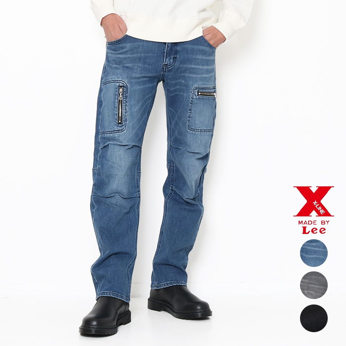 Lee（リー） X-LINE ジップナロー デニム スリムストレート ストレート