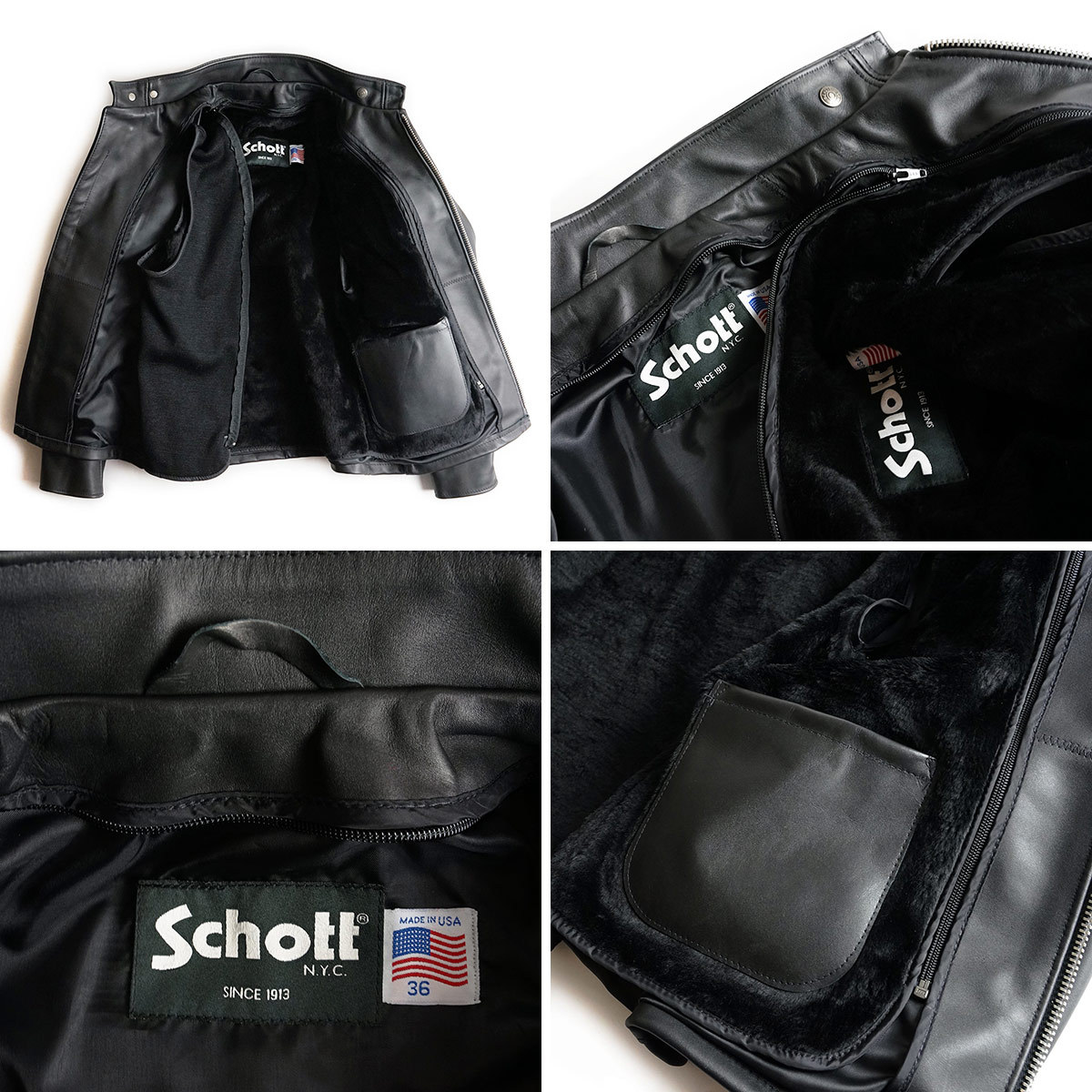 Schott N.Y.C（ショット） SCHOTT 641 スタンドカラー シングル