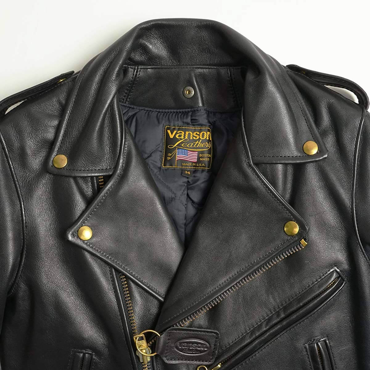 VANSON（バンソン） VANSON C2 ダブル ライダース ブラック アメリカ製