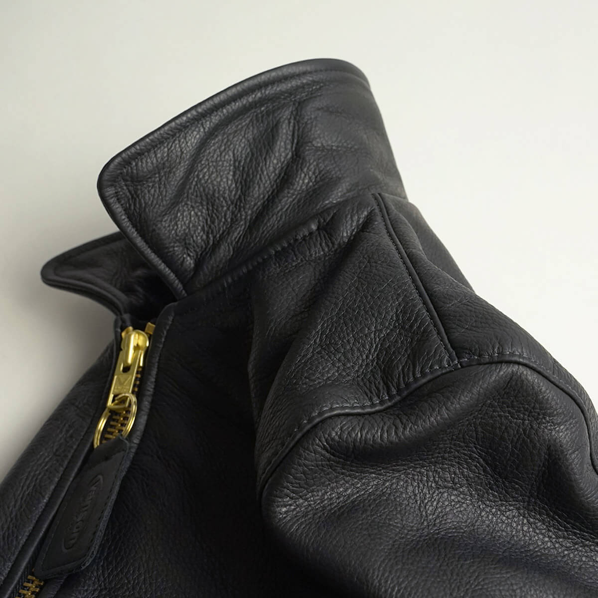 VANSON（バンソン） エンフィールド 襟付きシングルライダース ソフト