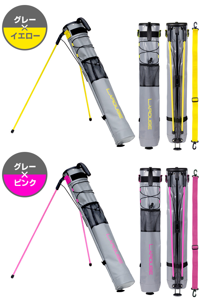 ゴルフ スタンドバッグ クラブケース 背面フック 撥水 Larouge