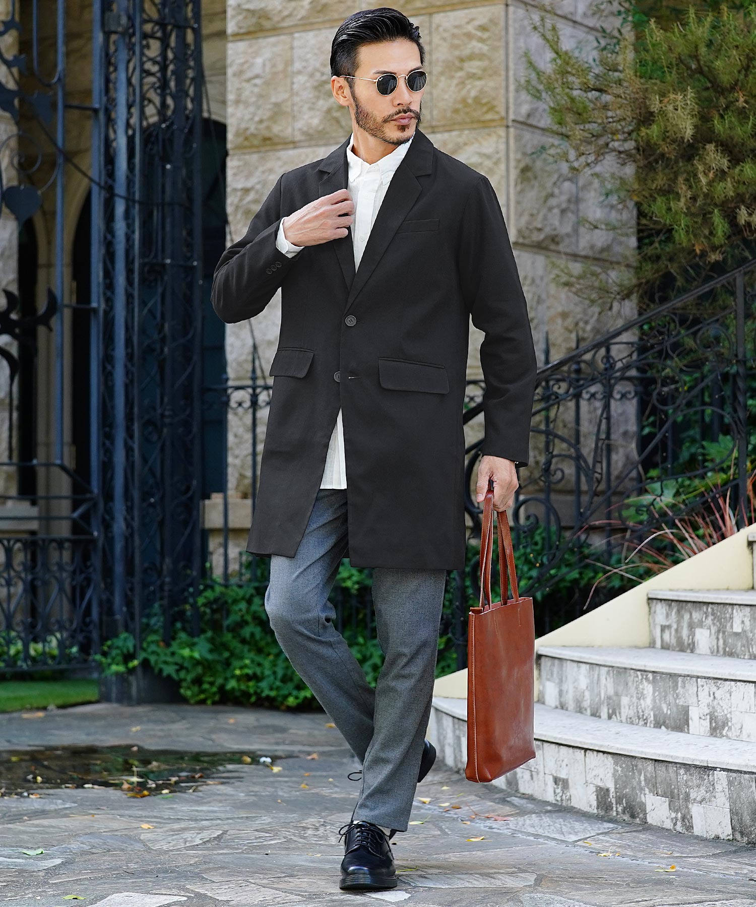 roshell（ロシェル） チェスターコート メンズ アウター ロングコート