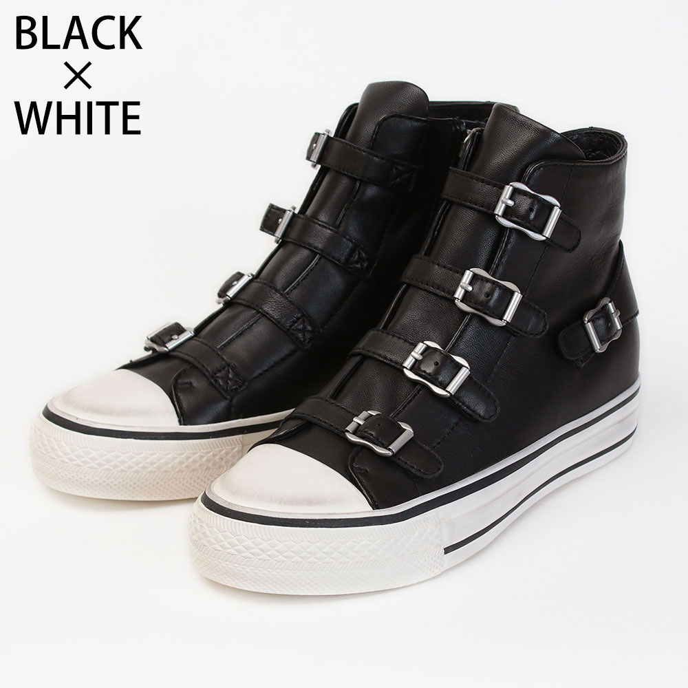 ASH（アッシュ） スニーカー ハイカット VIRGIN(ベルト) ジップ付き