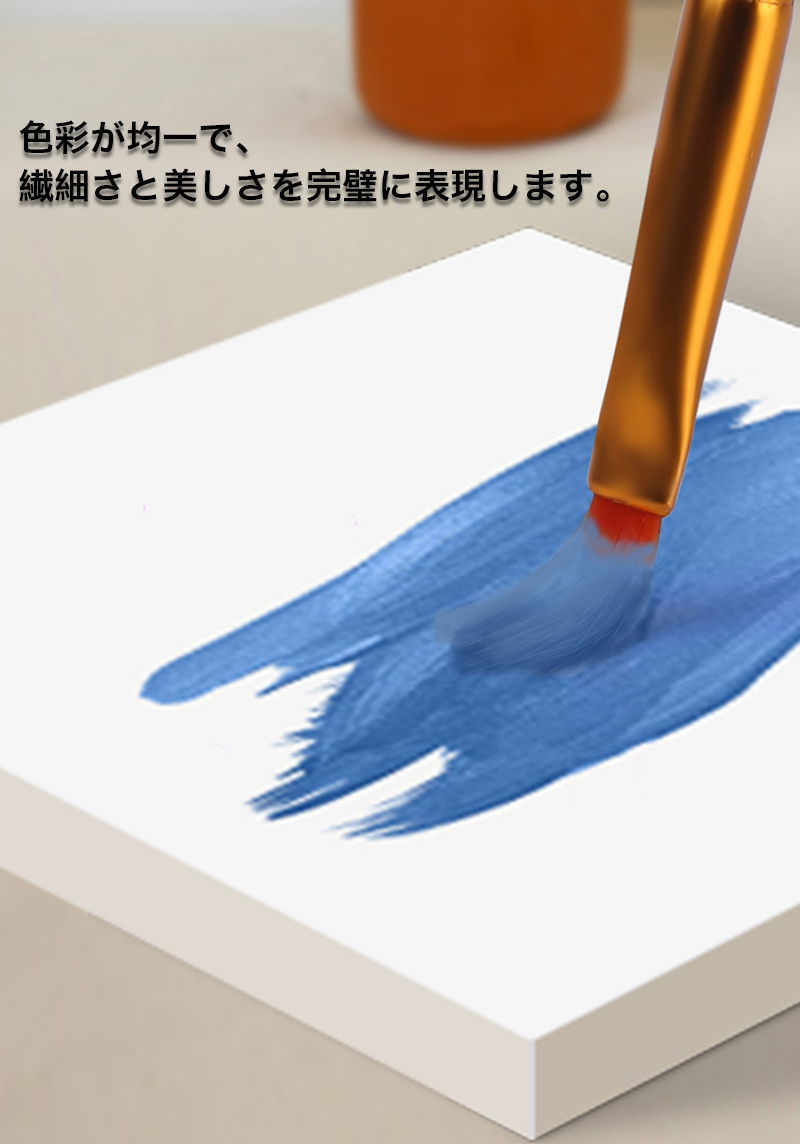 絵筆 画材筆 ペイントブラシ アクリル筆 10本セット 水彩画 アクリル画