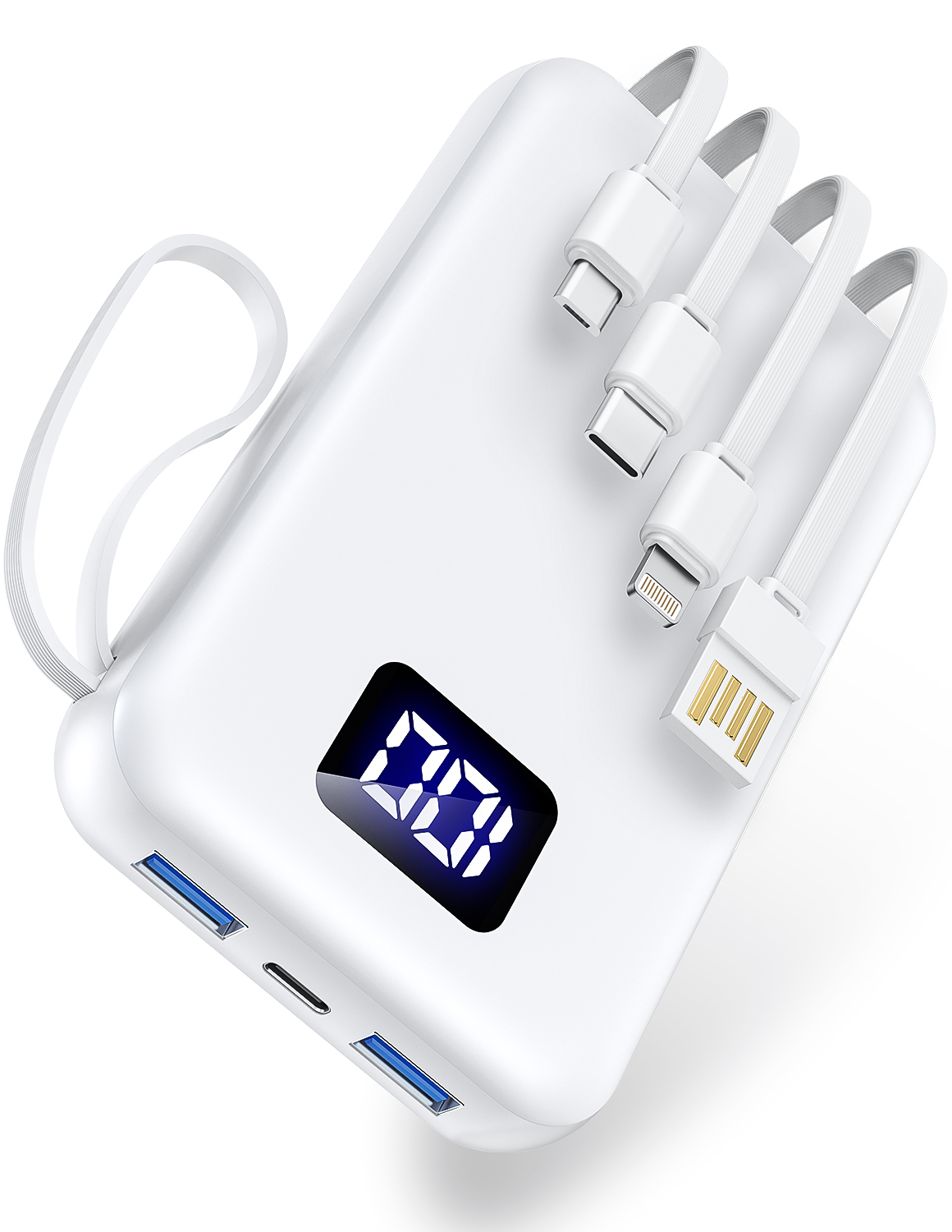 モバイルバッテリー 45800mAh 大容量 急速充電 軽量 小型 薄型 6台同時