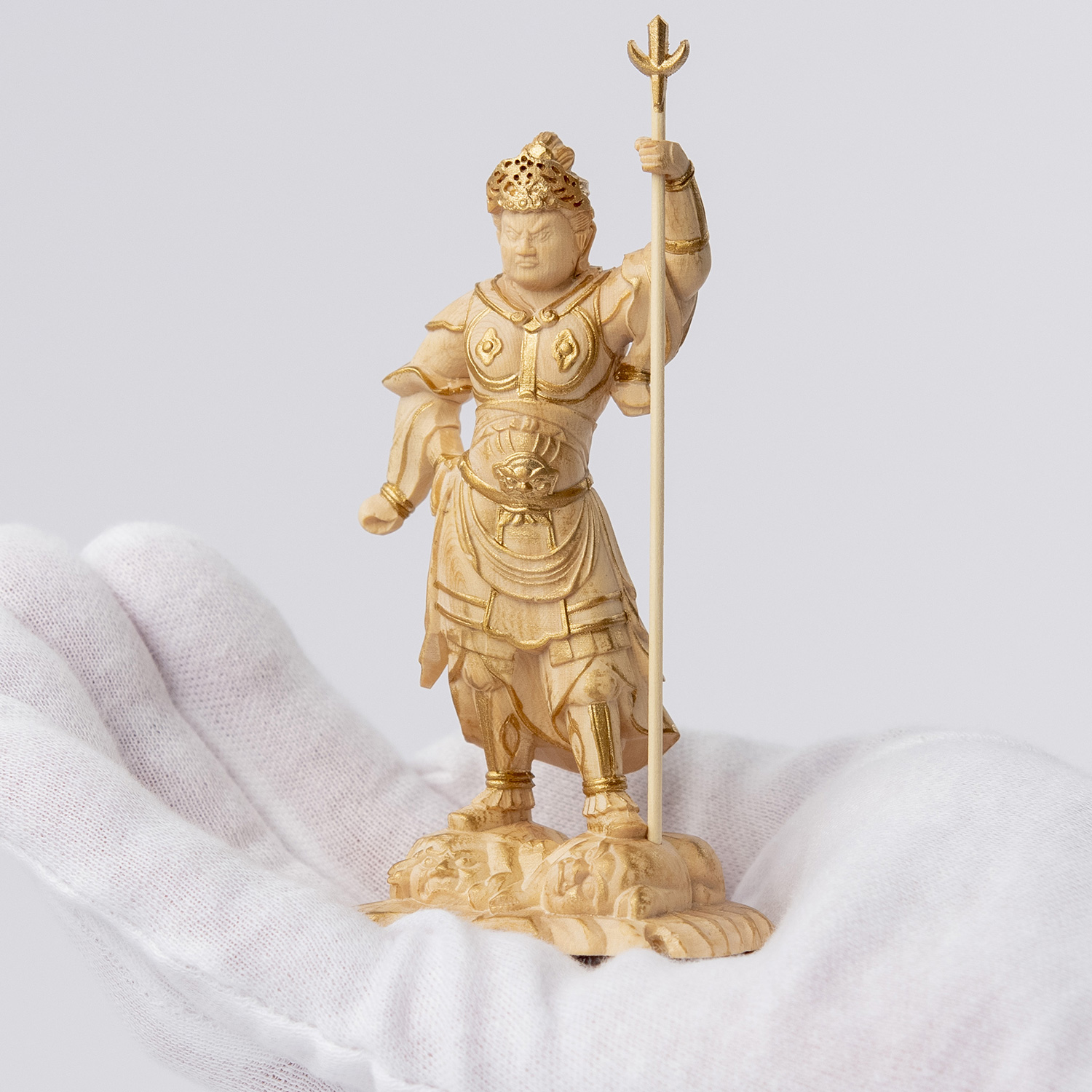 メーカー直送 極小仏 泥足毘沙門天 ‐ どろあしびしゃもんてん 越後の虎