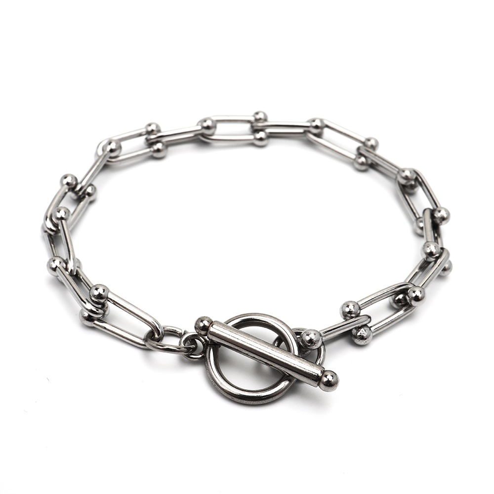 チェーンブレスレット レディース ゴールド シルバー 馬蹄 ホース