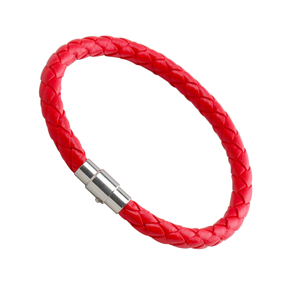 レザー ブレスレット メンズ 編み込み 丸組み ブラック ホワイト