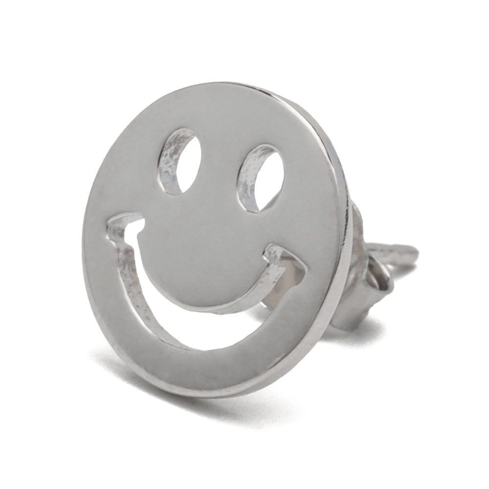 ピアス 金属アレルギー レディース シルバー925 ニコちゃんピアス