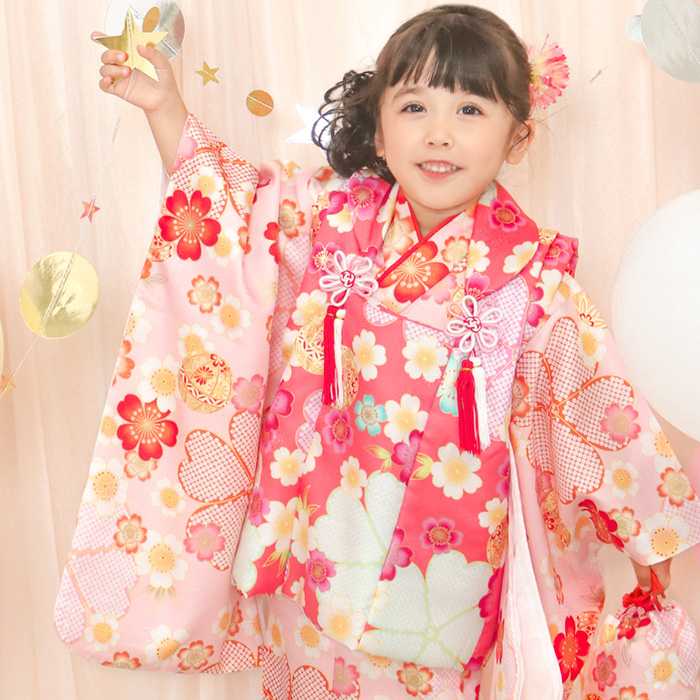KYOETSU（京越） 七五三 着物 3歳 女の子 ひな祭り 【豪華9点フル