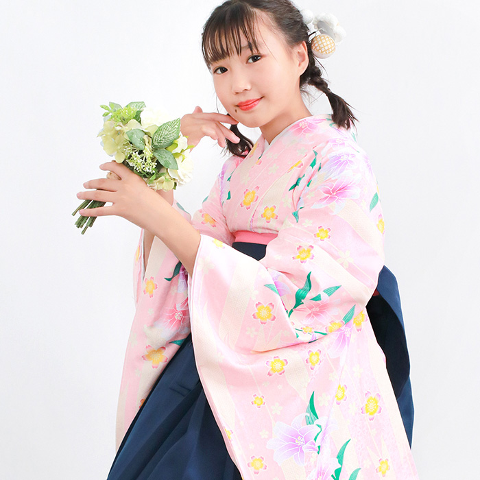 KYOETSU（京越） 袴セット ガールズ 【豪華安心袴4点セット】 卒業式