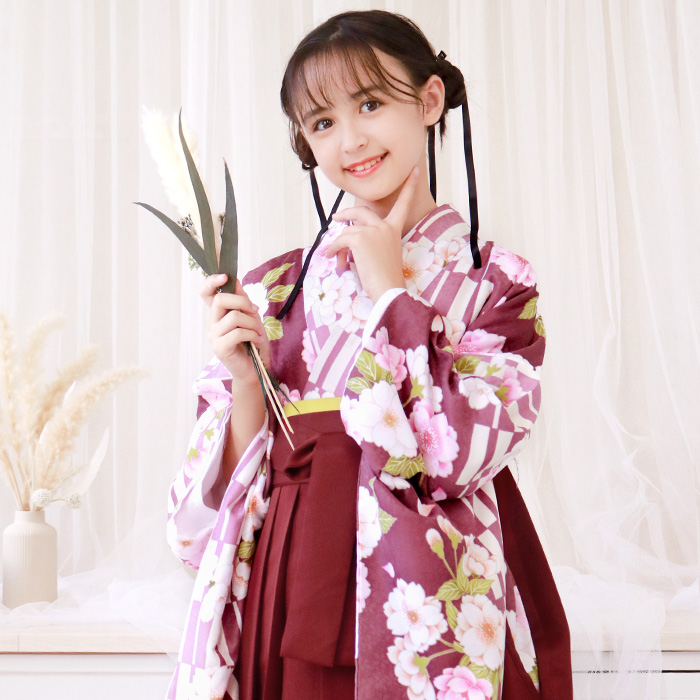 KYOETSU（京越） 袴セット ガールズ 【豪華安心袴4点セット】 卒業式