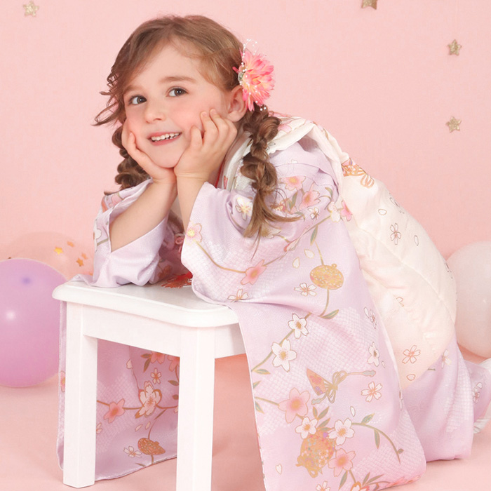 KYOETSU（京越） 七五三 着物 3歳 女の子 【全て揃った豪華9点フル