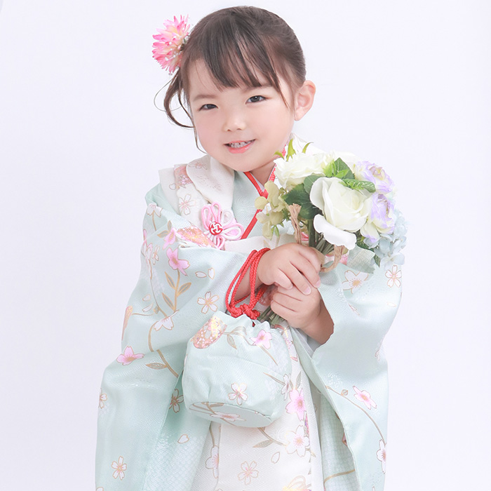 KYOETSU（京越） 七五三 着物 3歳 女の子 【全て揃った豪華9点フル