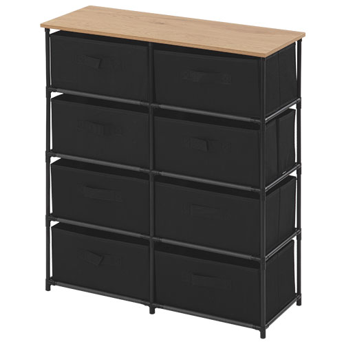 ぼん家具 【完成品】 タンス 引き出し 8杯 チェスト 天板付き 大容量