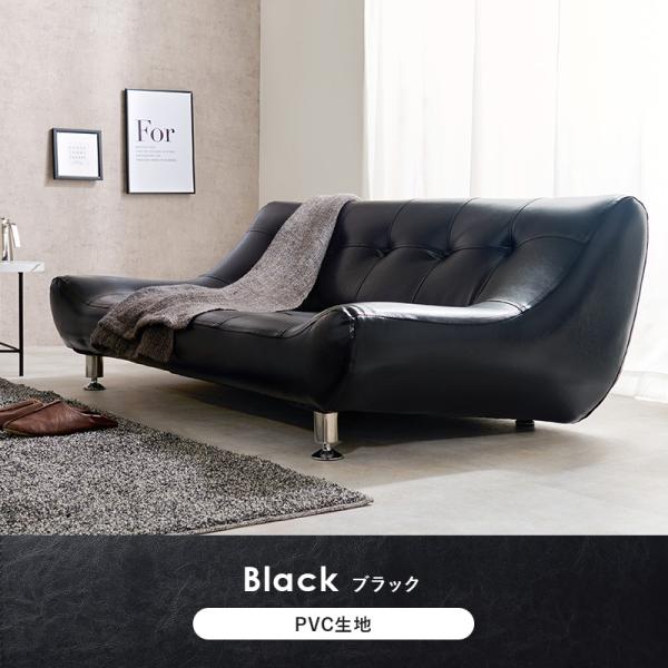 HAGiHARA（萩原） ソファー おしゃれ 二人掛け 北欧 2人 レザー風 ロー