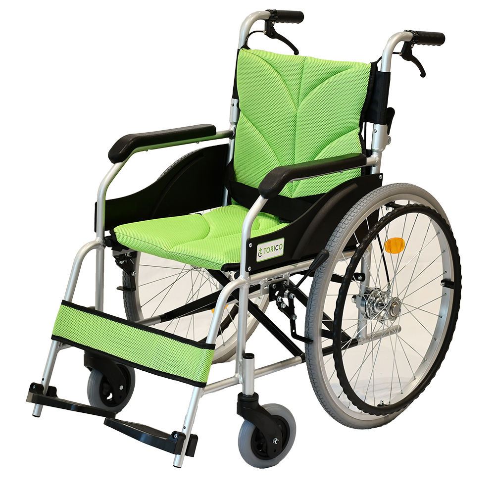 車椅子 軽量 コンパクト 折りたたみ ノーパンクタイヤ 自走式 アルミ製