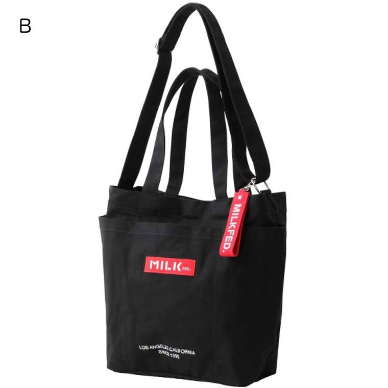 MILKFED.（ミルクフェド） トートバッグ BAR AND UNDER LOGO BIG