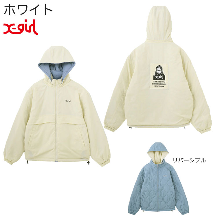 X-girl（エックスガール） ジャケット FACE PATCH REVERSIBLE JACKET