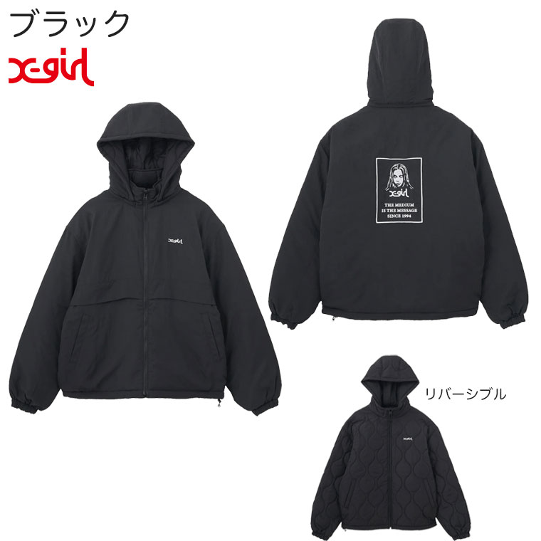 X-girl（エックスガール） ジャケット FACE PATCH REVERSIBLE JACKET
